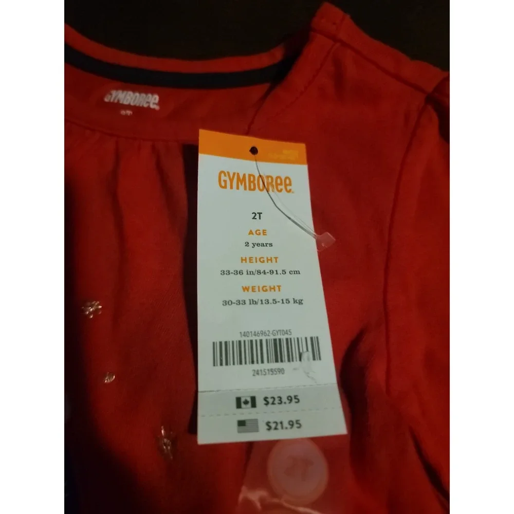 Gymboree Christmas holiday penguin holiday shops shirt top size‎ 2t nwt